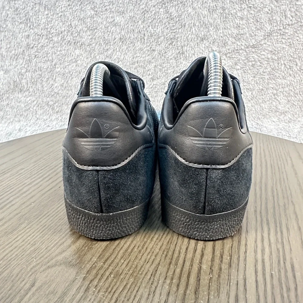 Adidas Gazelle Core Black Sneakers Mens Size 8 Suede CQ2809 Low Top Shoes